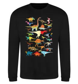 Свитшот Multicolor dinos Черный фото