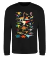Світшот Multicolor dinos Чорний фото