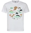 Чоловіча футболка Dino round Білий Чоловіча футболка Dino round Білий фото