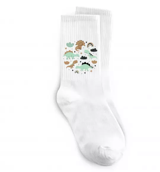 Носки Dino round Белый фото