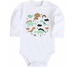 Детский боди Dino round