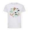 Детская футболка Dino round Белый фото