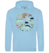 Чоловіча толстовка (худі) Dino round Блакитний фото