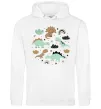 Жіноча толстовка (худі) Dino round Білий фото