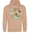 Жіноча толстовка (худі) Dino round Пісочний фото