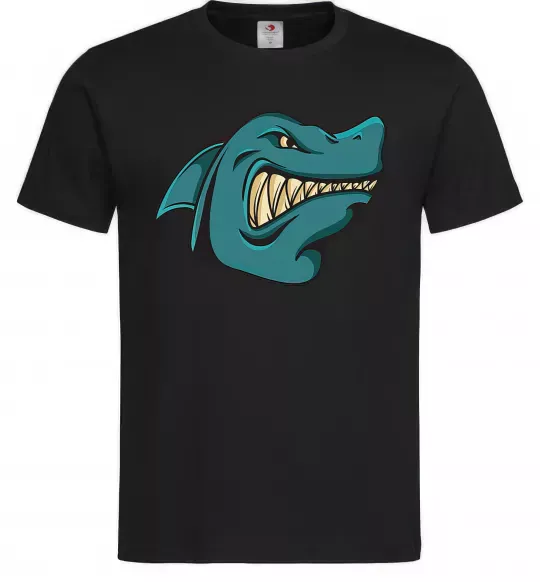 Мужская футболка Зла акула Черный фото