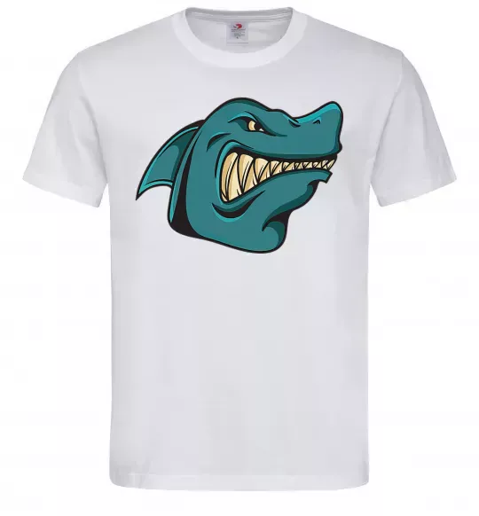 Мужская футболка Зла акула Белый фото