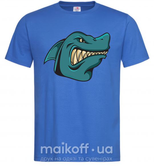 Чоловіча футболка Злая акула Яскраво-синій фото