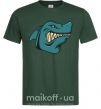 Чоловіча футболка Злая акула Темно-зелений фото