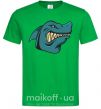 Мужская футболка Злая акула Зеленый фото