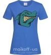 Женская футболка Злая акула Ярко-синий фото