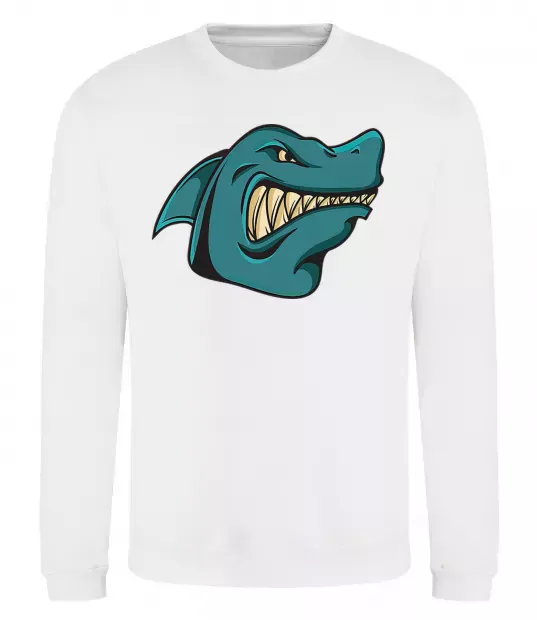 Свитшот Зла акула Белый фото