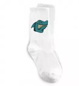 Шкарпетки Зла акула Білий фото