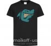 Детская футболка Злая акула Черный фото