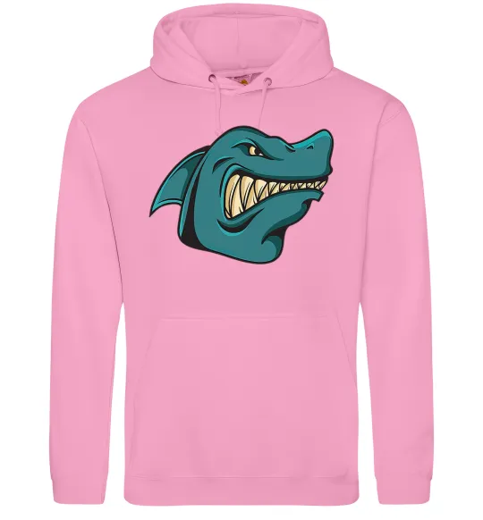 Женская толстовка (худи) Зла акула Розовый фото