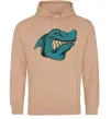 Женская толстовка (худи) Зла акула Песочный фото