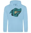 Женская толстовка (худи) Зла акула Голубой фото