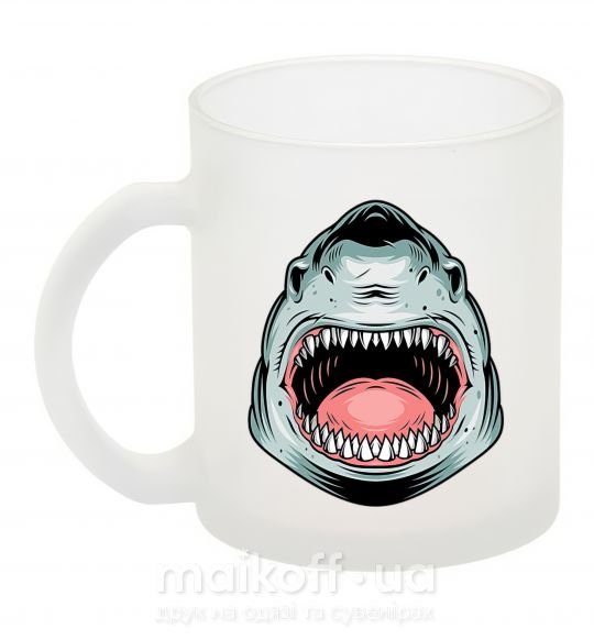 Чашка стеклянная Angry Shark Фроузен фото