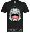 Чоловіча футболка Angry Shark Чорний фото