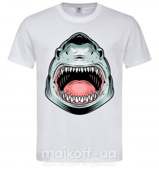 Чоловіча футболка Angry Shark Білий фото