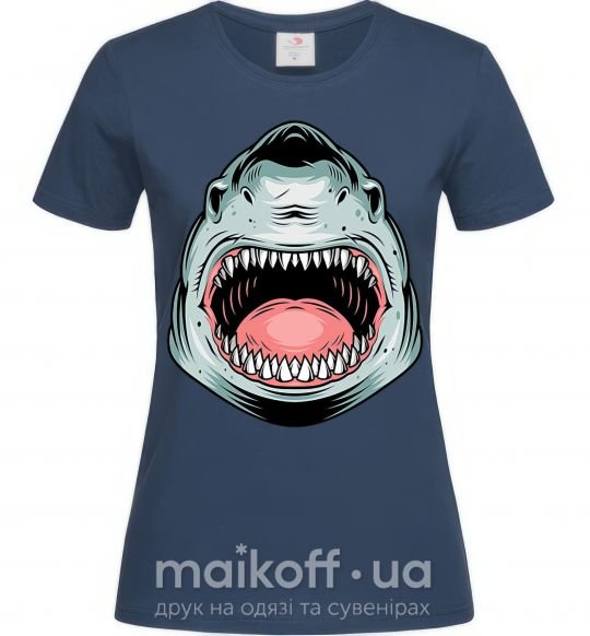 Женская футболка Angry Shark Темно-синий фото