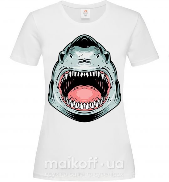 Жіноча футболка Angry Shark Білий фото