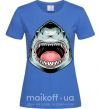 Женская футболка Angry Shark Ярко-синий фото