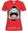 Женская футболка Angry Shark Красный фото