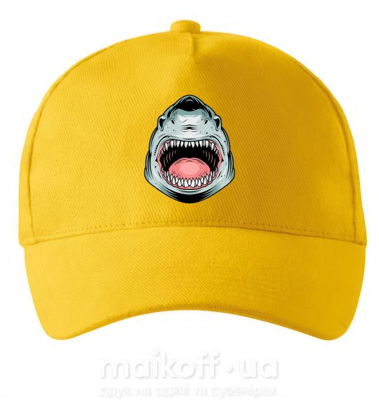 Кепка Angry Shark Сонячно жовтий фото