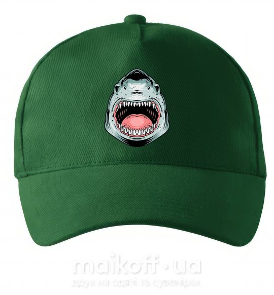 Кепка Angry Shark Темно-зеленый фото