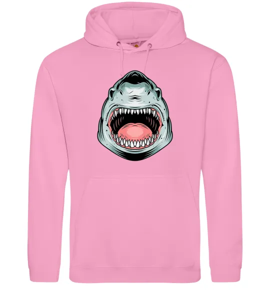 Мужская толстовка (худи) Angry Shark Розовый фото