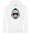 Чоловіча толстовка (худі) Angry Shark Білий фото