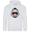 Чоловіча толстовка (худі) Angry Shark Сірий меланж фото