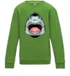 Детский Свитшот Angry Shark Лаймовый фото