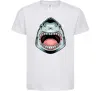 Детская футболка Angry Shark Белый фото