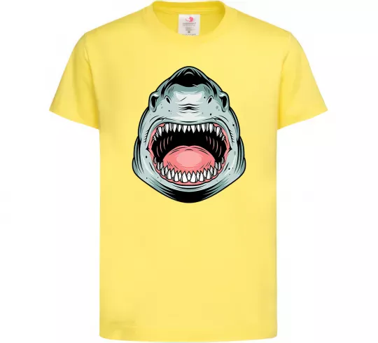 Детская футболка Angry Shark Лимонный фото