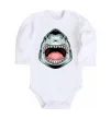 Дитячий бодік Angry Shark Білий фото