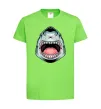 Дитяча футболка Angry Shark Лаймовий фото