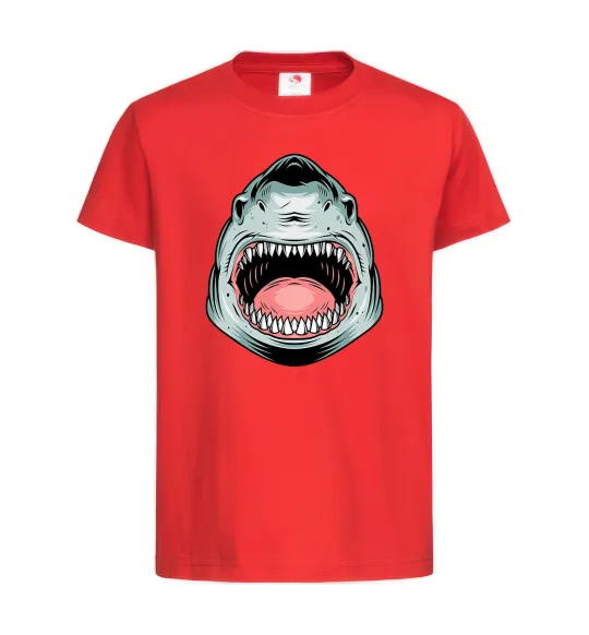 Дитяча футболка Angry Shark Червоний фото