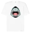 Футболка Оверсайз Angry Shark Білий фото