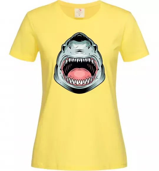 Жіноча футболка Angry Shark Лимонний фото