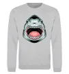 Світшот Angry Shark Сірий меланж фото