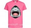Дитяча футболка Angry Shark Яскраво-рожевий фото