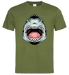 Чоловіча футболка Angry Shark Оливковий фото