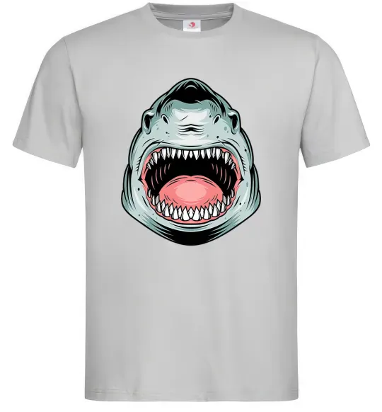 Чоловіча футболка Angry Shark Сірий фото