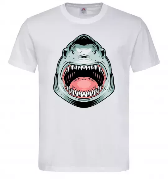 Чоловіча футболка Angry Shark Білий фото