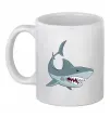 Чашка керамическая Сіра акула Белый фото