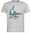 Чоловіча футболка Серая акула Сірий фото