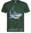 Чоловіча футболка Серая акула Темно-зелений фото