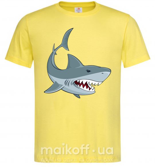 Мужская футболка Серая акула Лимонный фото